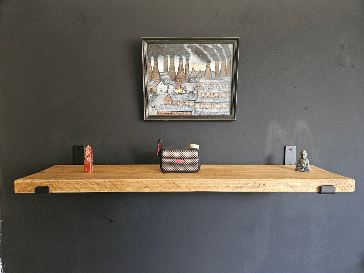 Rustic Scaffold Board Shelving - Including Brackets