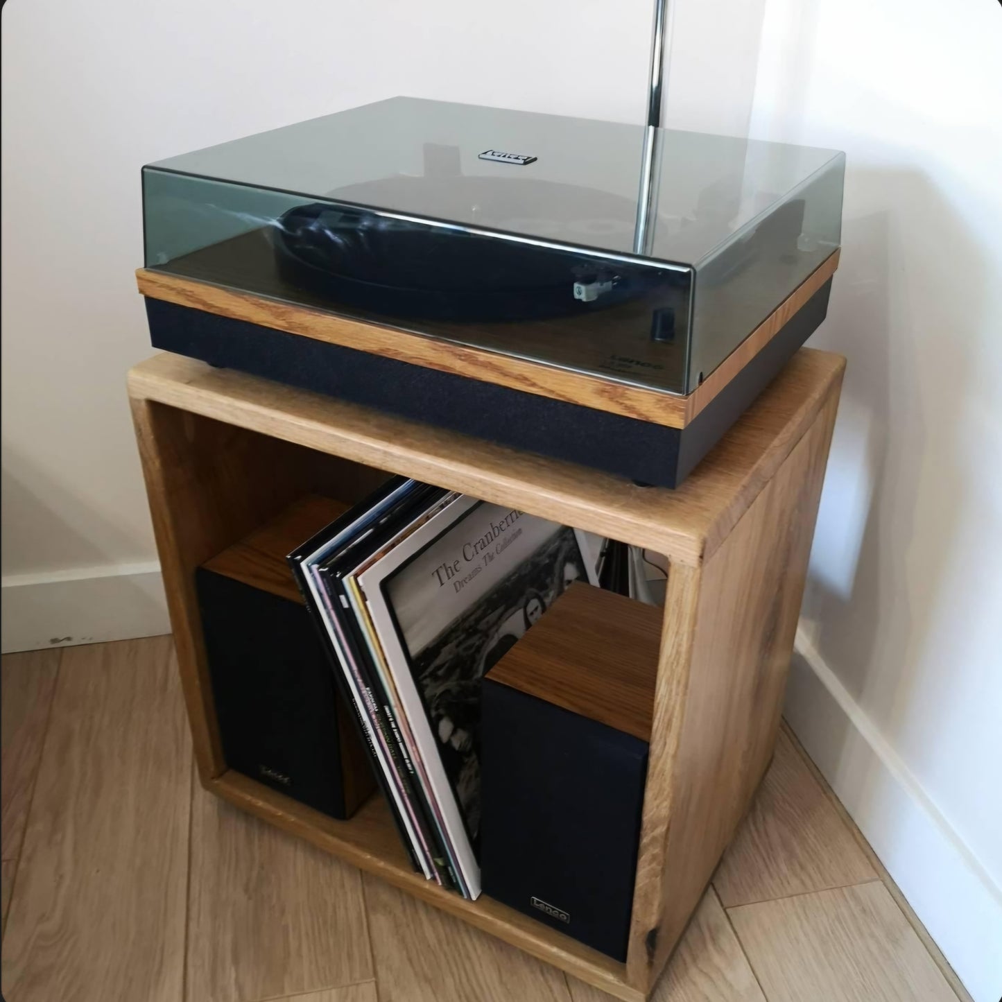 The Gem - Hardwood Vinyl Storage Cube