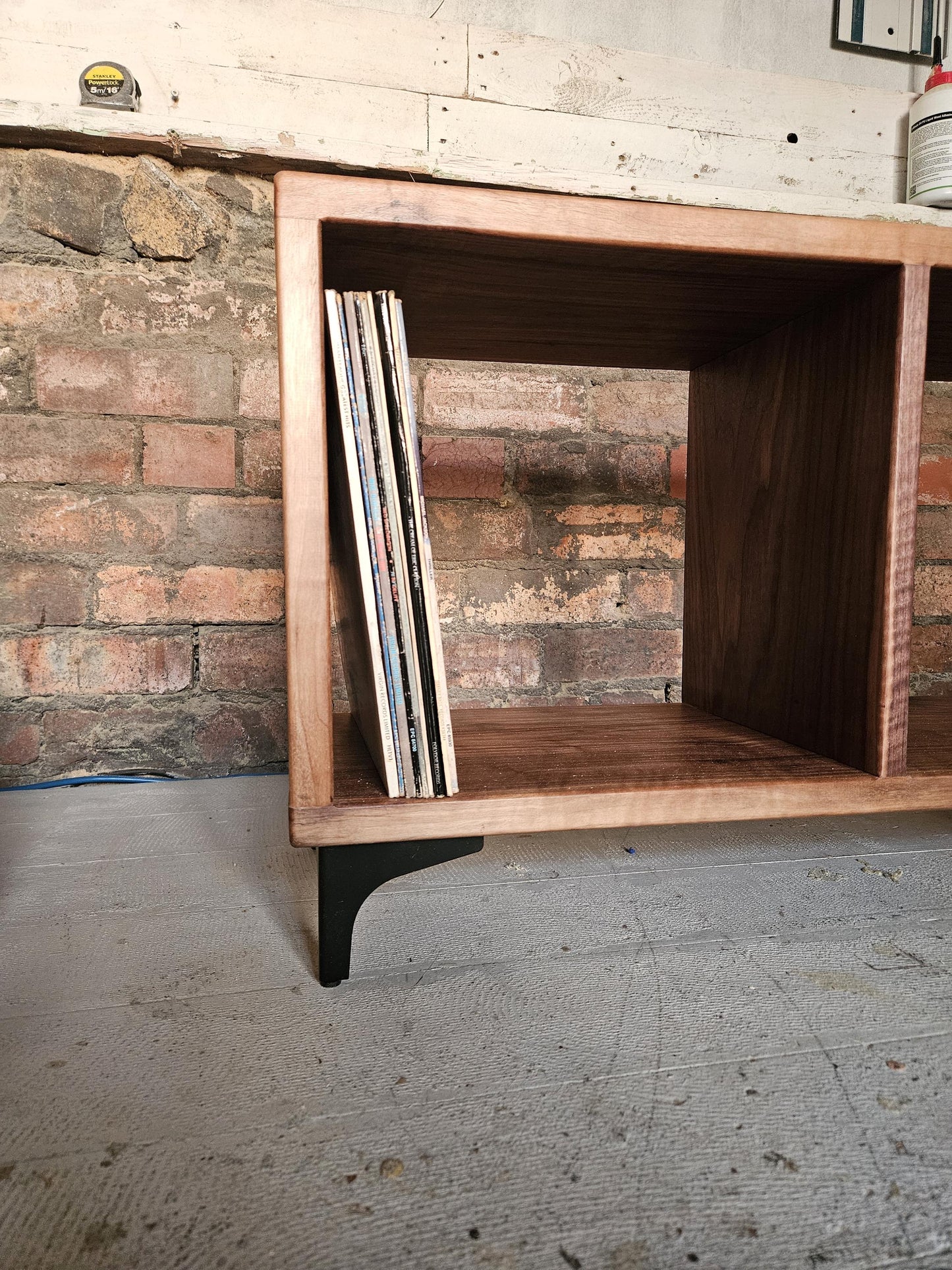 No. 26 - The Gem - Hardwood Vinyl Storage Cube / Oak / Walnut / Ash / Iroko / Sapele