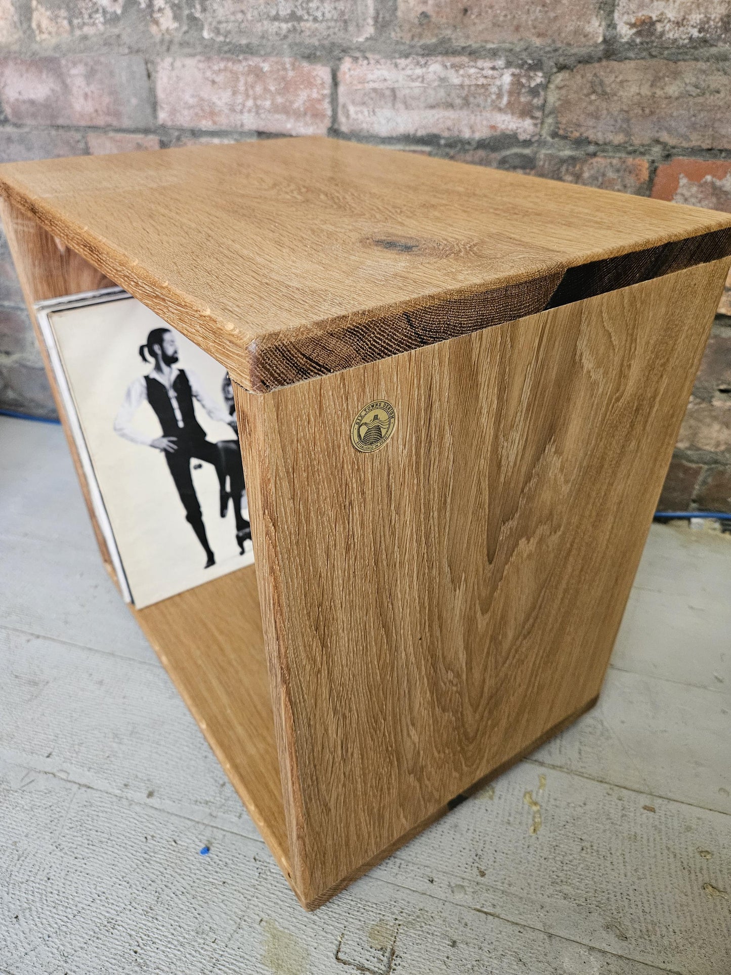 No. 26 - The Gem - Hardwood Vinyl Storage Cube / Oak / Walnut / Ash / Iroko / Sapele