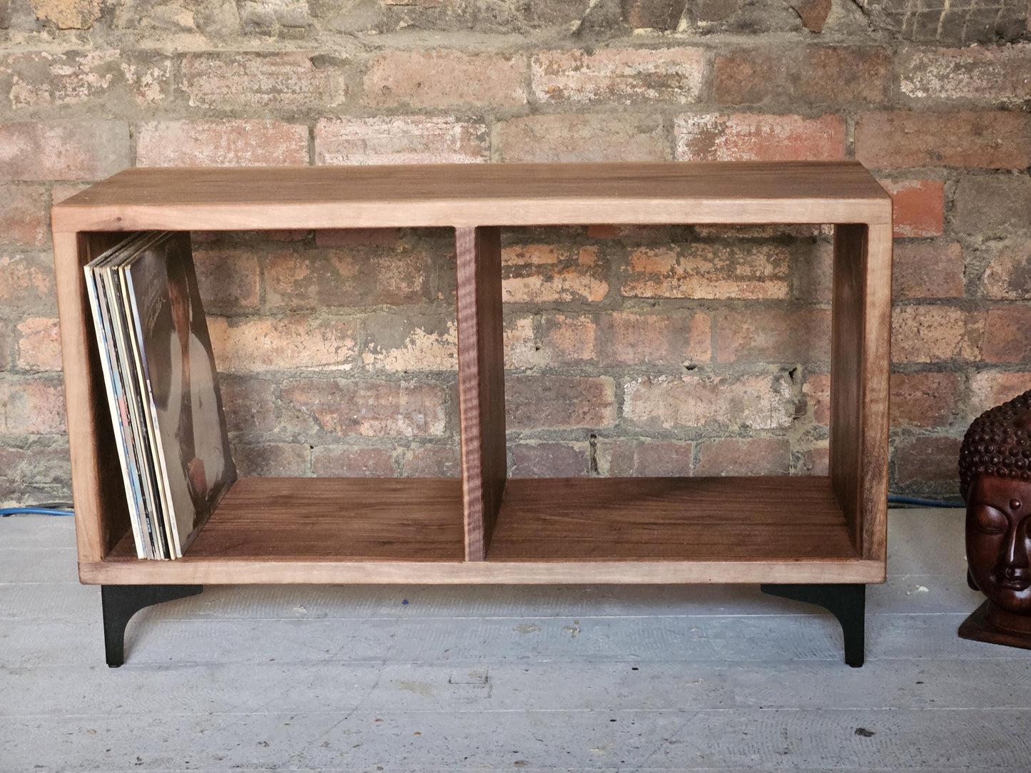 No. 26 - The Gem - Hardwood Vinyl Storage Cube / Oak / Walnut / Ash / Iroko / Sapele